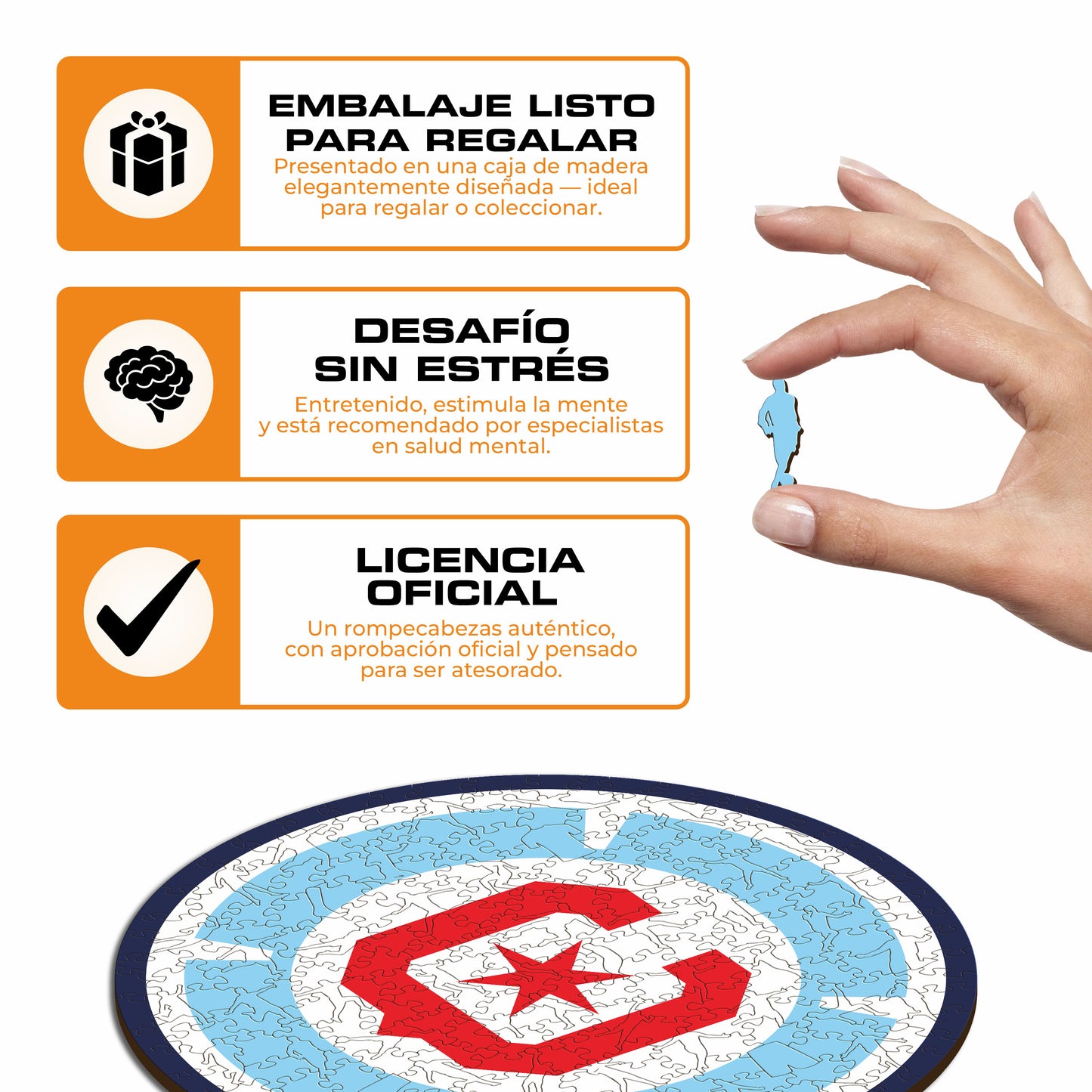 Chicago Fire® Escudo - Rompecabezas de Madera