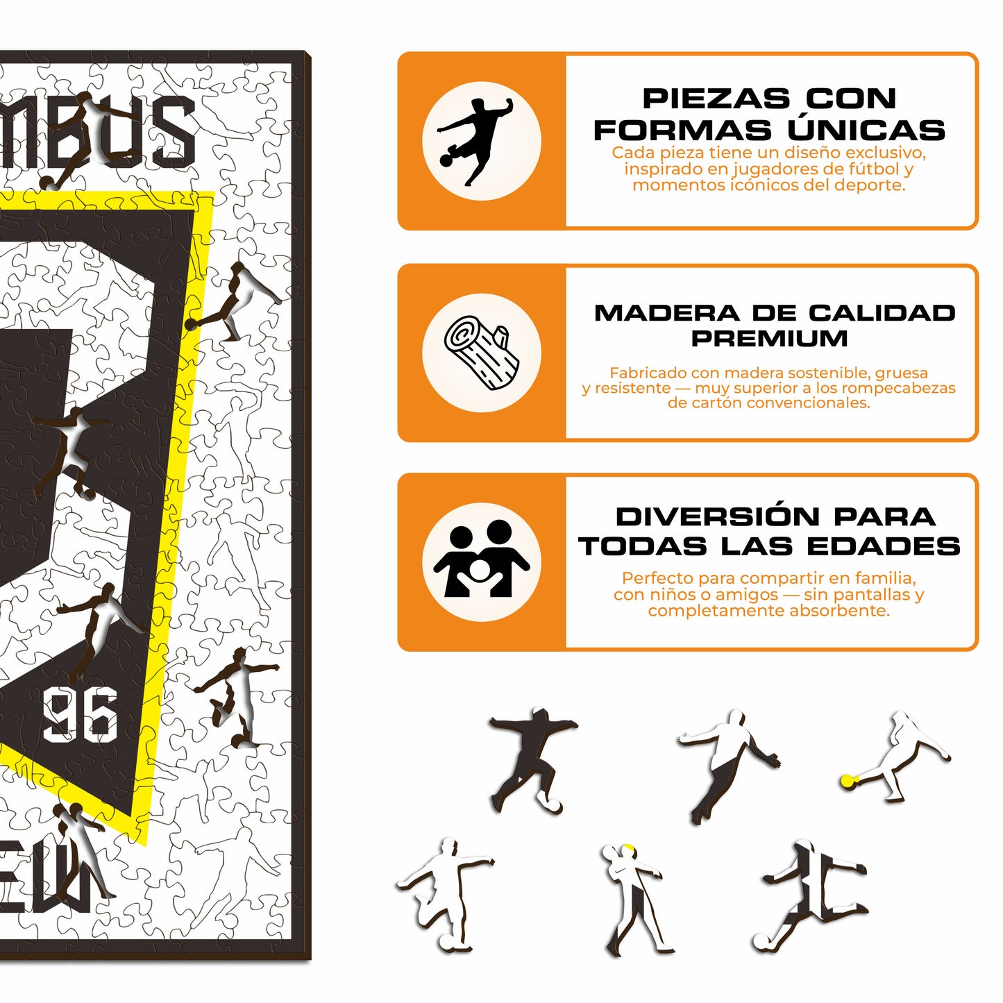 Columbus Crew® Escudo - Rompecabezas de Madera