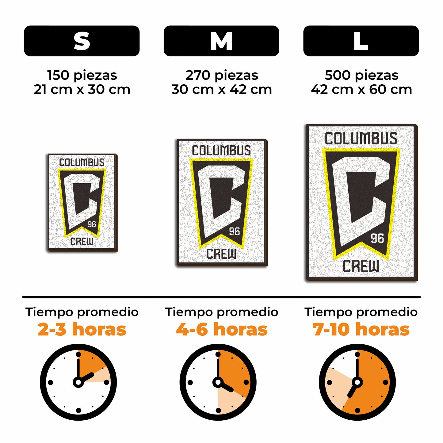 Columbus Crew® Escudo - Rompecabezas de Madera