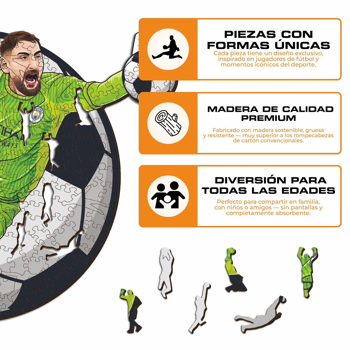 Gianluigi Donnarumma - Rompecabezas de Madera