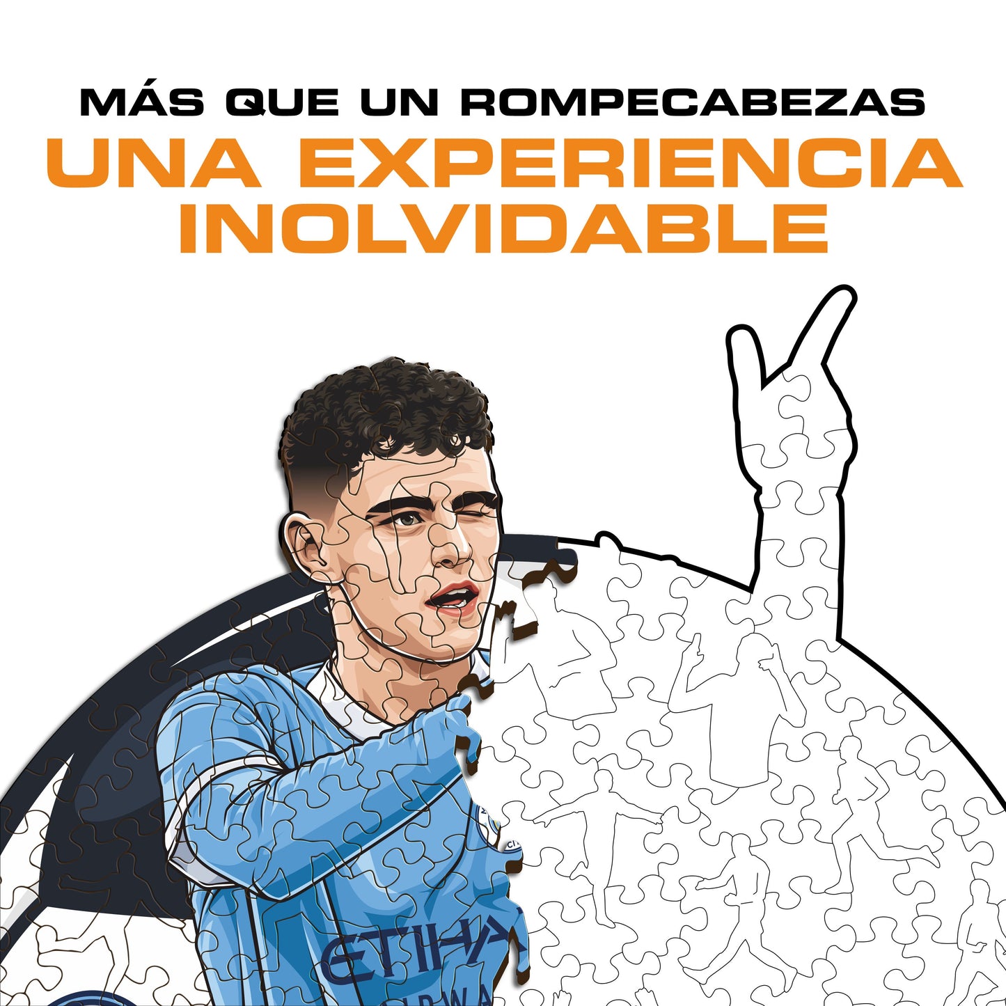 Phil Foden - Rompecabezas de Madera