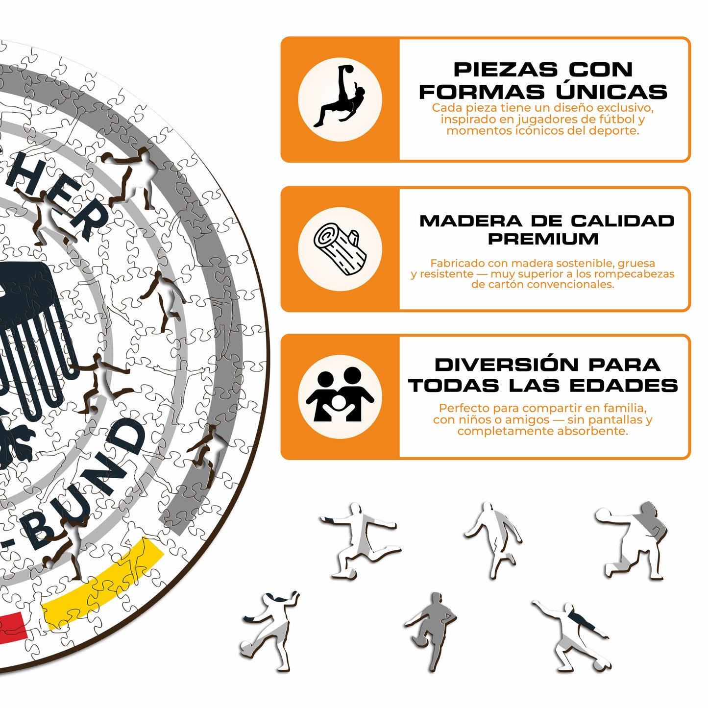 Selección Alemana® Escudo - Rompecabezas de Madera