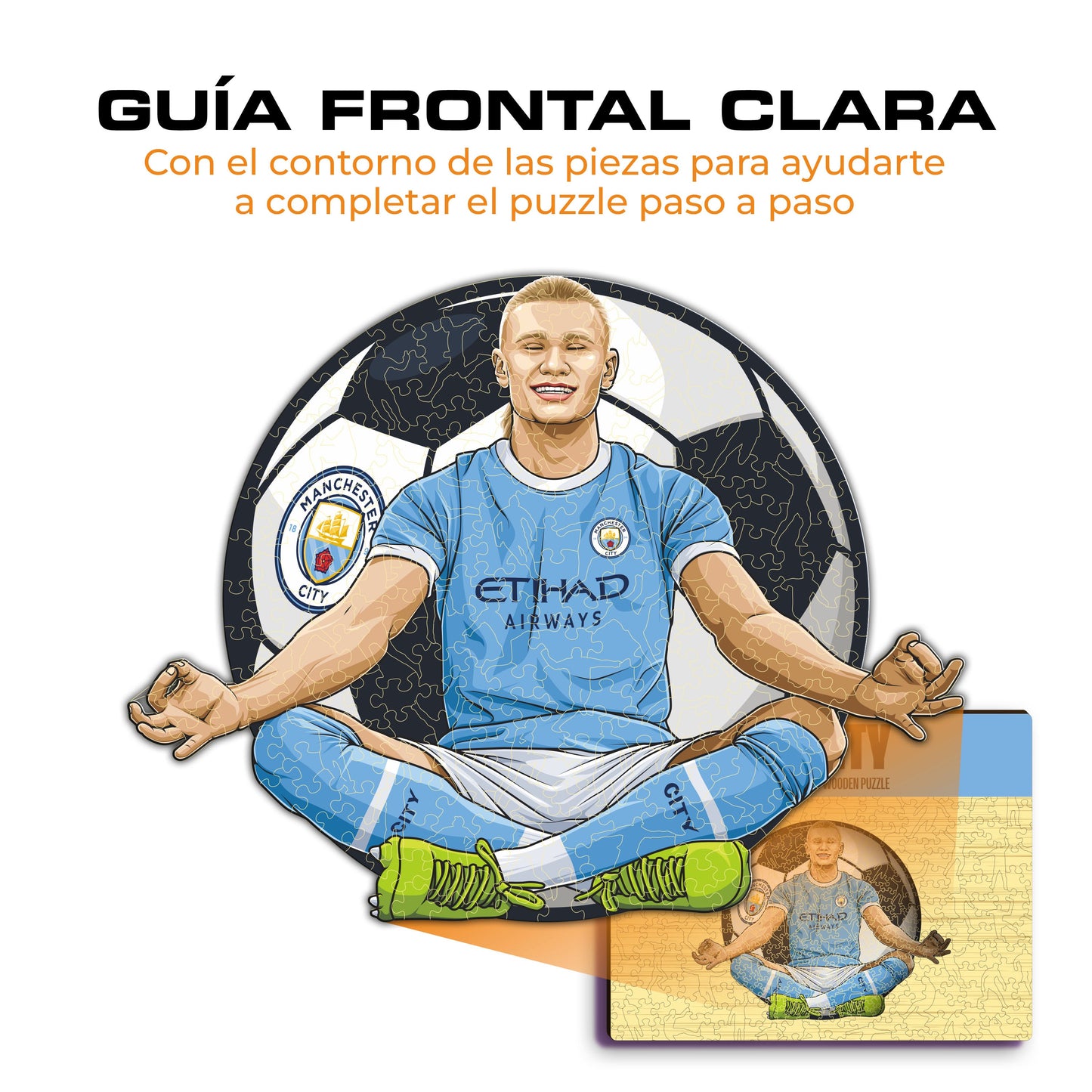 Erling Haaland - Rompecabezas de Madera