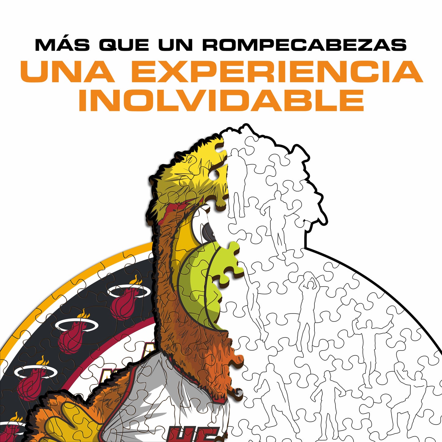 Miami Heat™ Mascota Rompecabezas de Madera