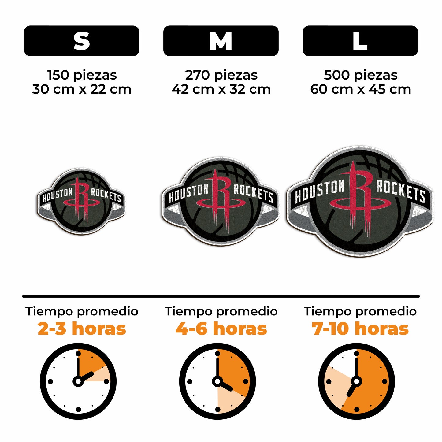 Houston Rockets™ - Rompecabezas de Madera