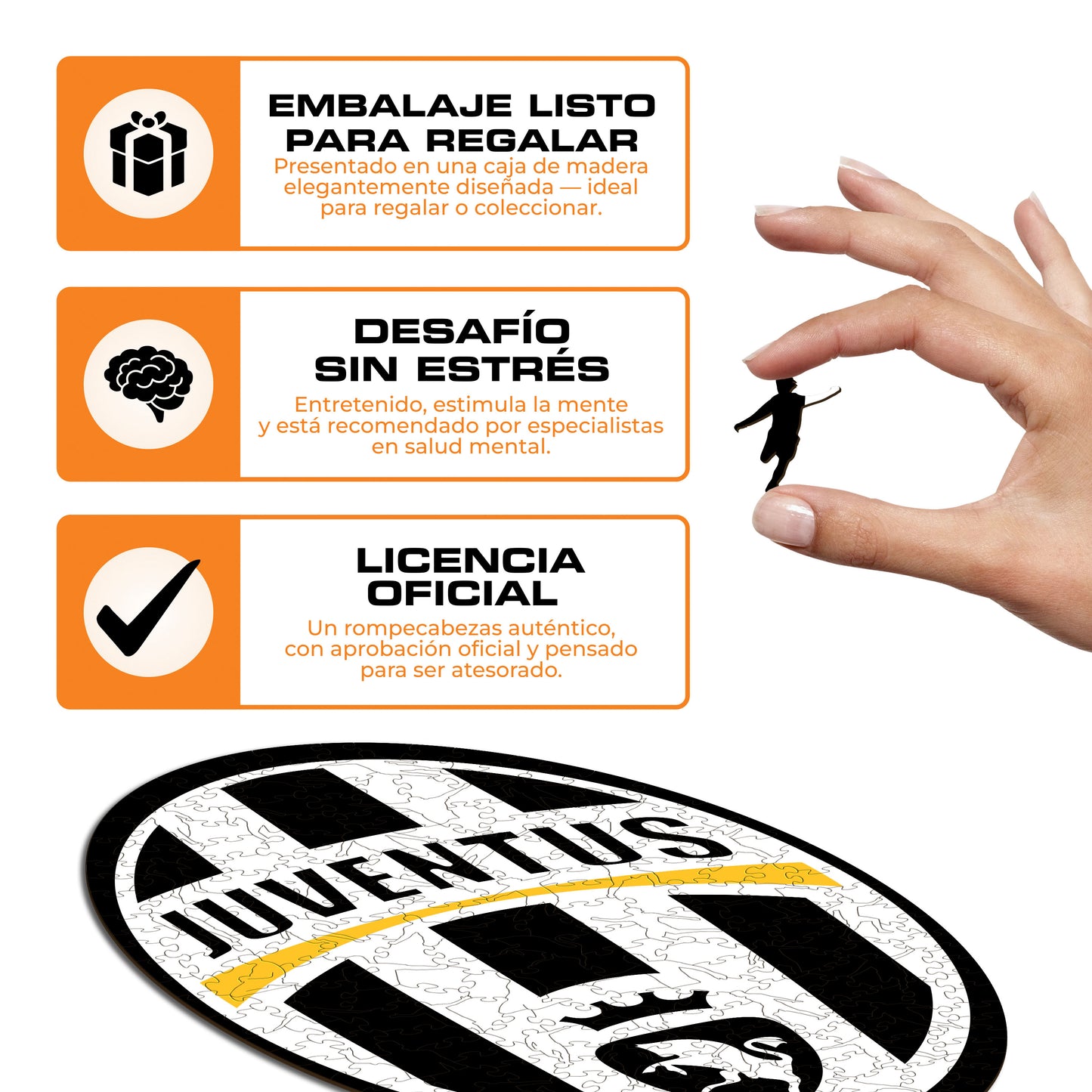 Juventus FC® Retro Escudo - Rompecabezas de Madera