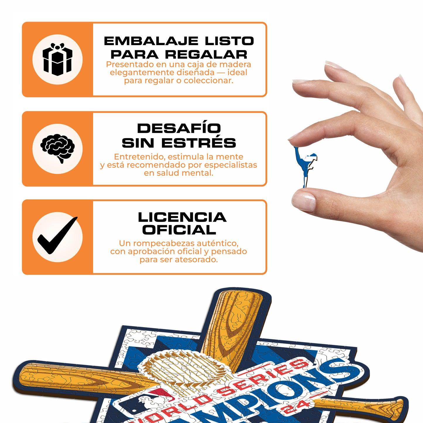 Los Angeles Dodgers™ 2024 World Series - Rompecabezas de Madera