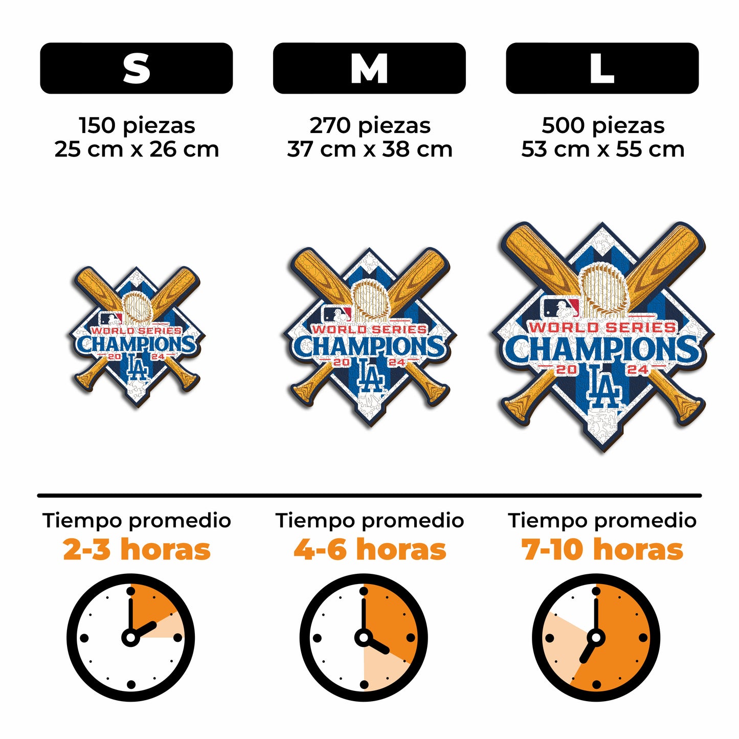 Los Angeles Dodgers™ 2024 World Series - Rompecabezas de Madera
