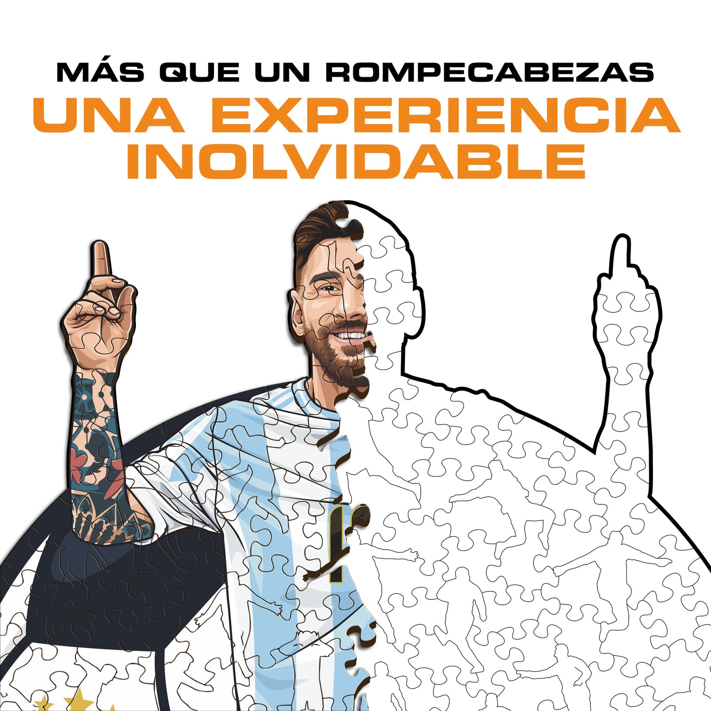 Lionel Messi - Rompecabezas de Madera