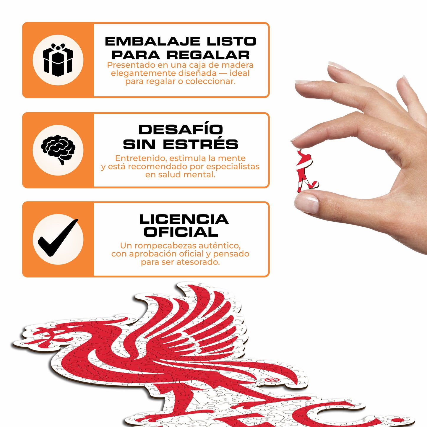 Liverpool FC® Classic Escudo - Rompecabezas de Madera