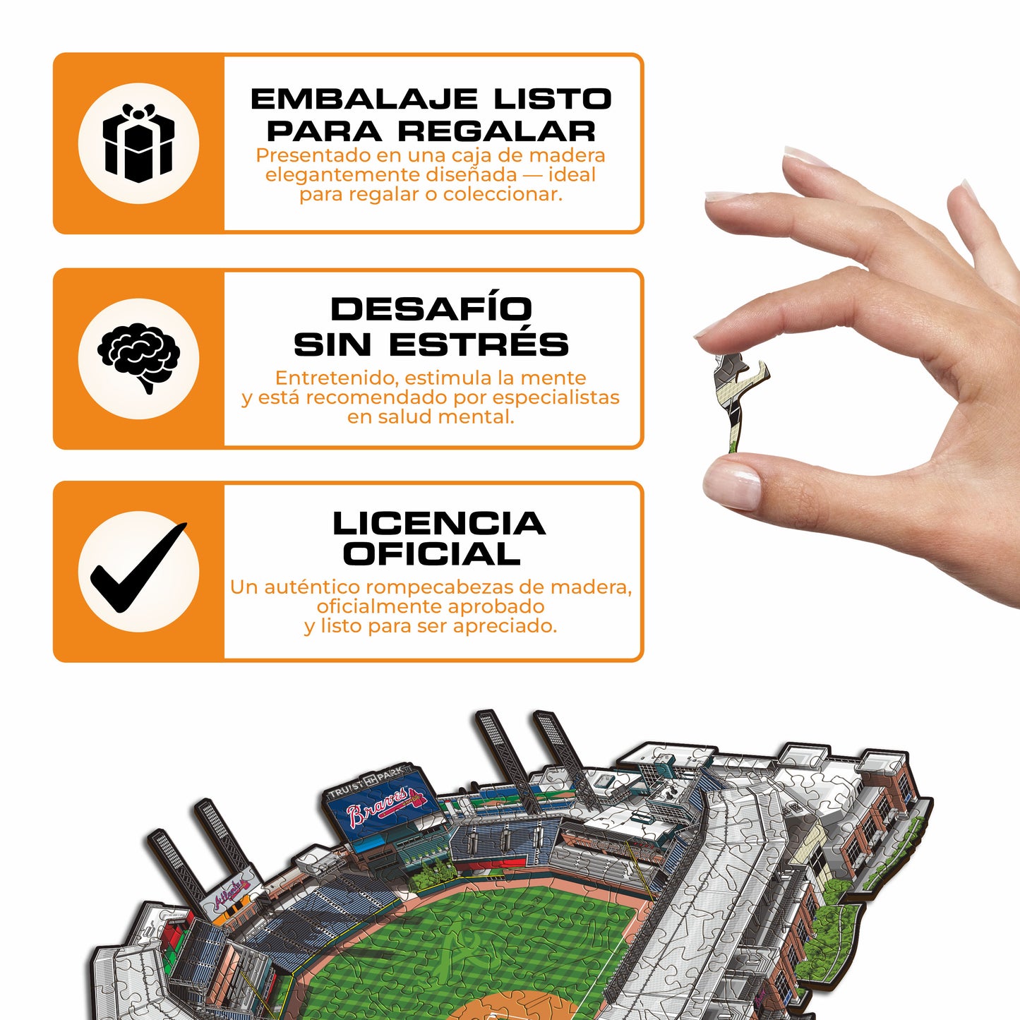 Atlanta Braves™ Truist Park - Rompecabezas de Madera