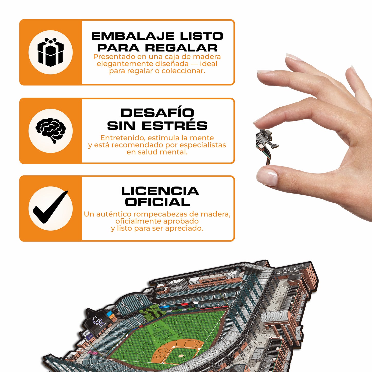 Colorado Rockies™ Coors Field - Rompecabezas de Madera