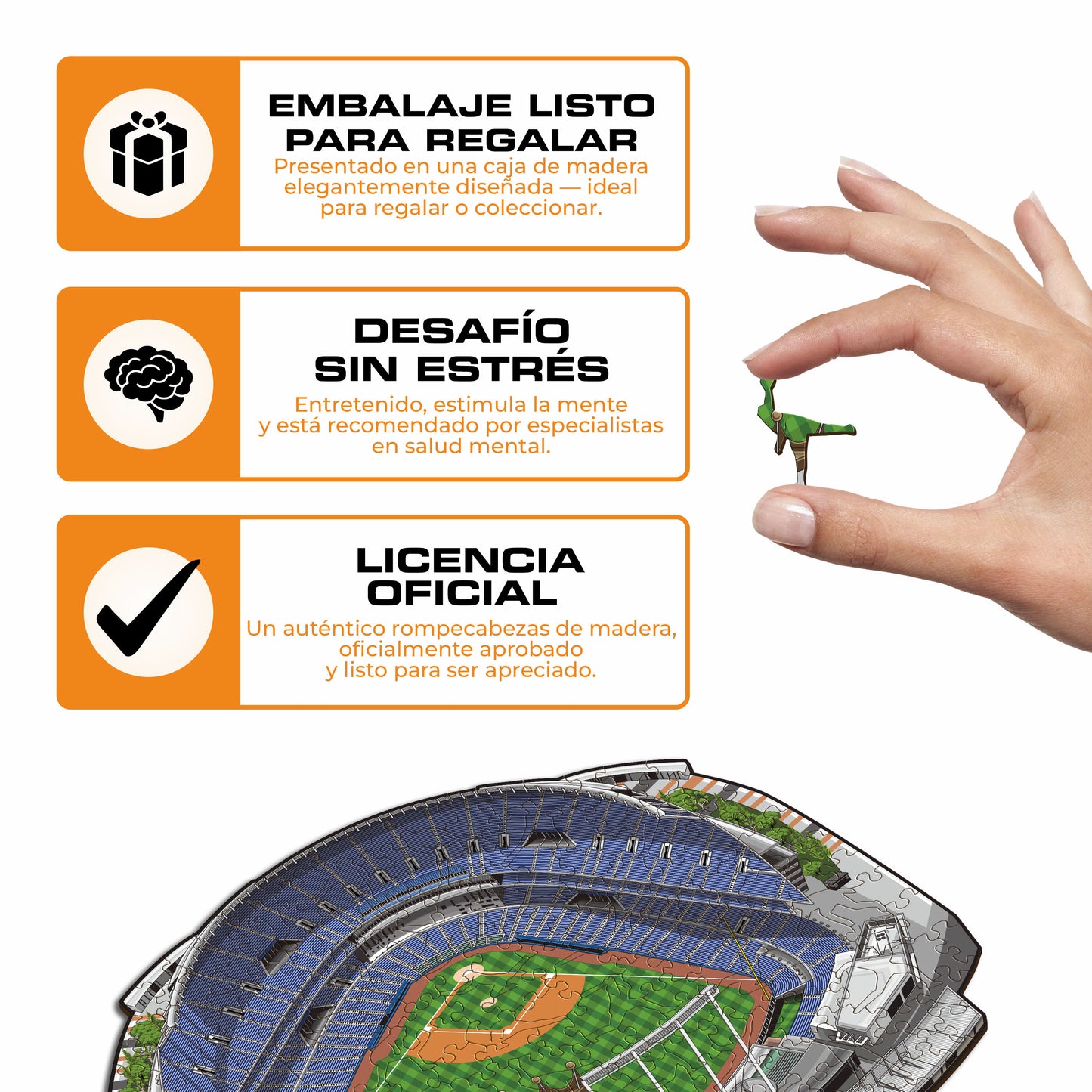 Kansas City Royals™ Kauffman Stadium - Rompecabezas de Madera