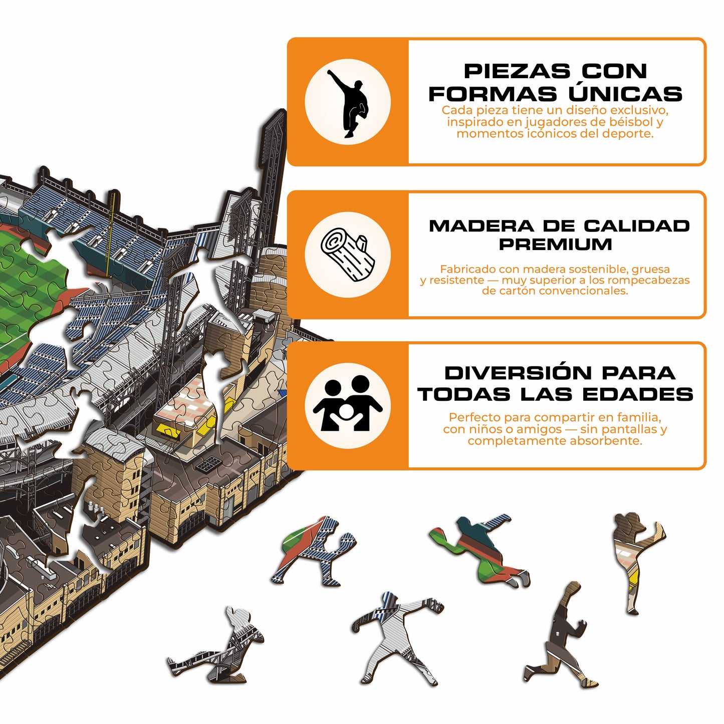 Pittsburgh Pirates™ PNC Park - Rompecabezas de Madera
