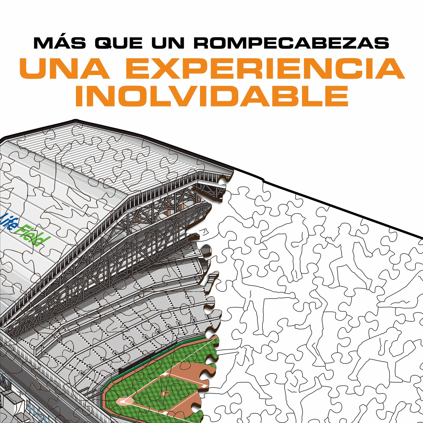 Texas Rangers™ Globe Life Field - Rompecabezas de Madera