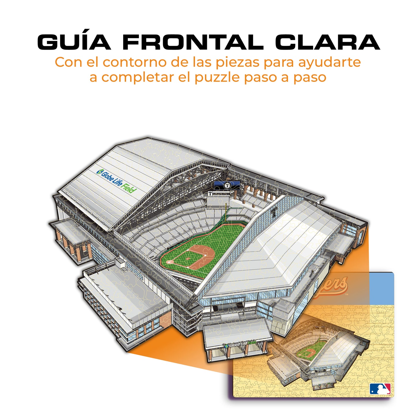 Texas Rangers™ Globe Life Field - Rompecabezas de Madera
