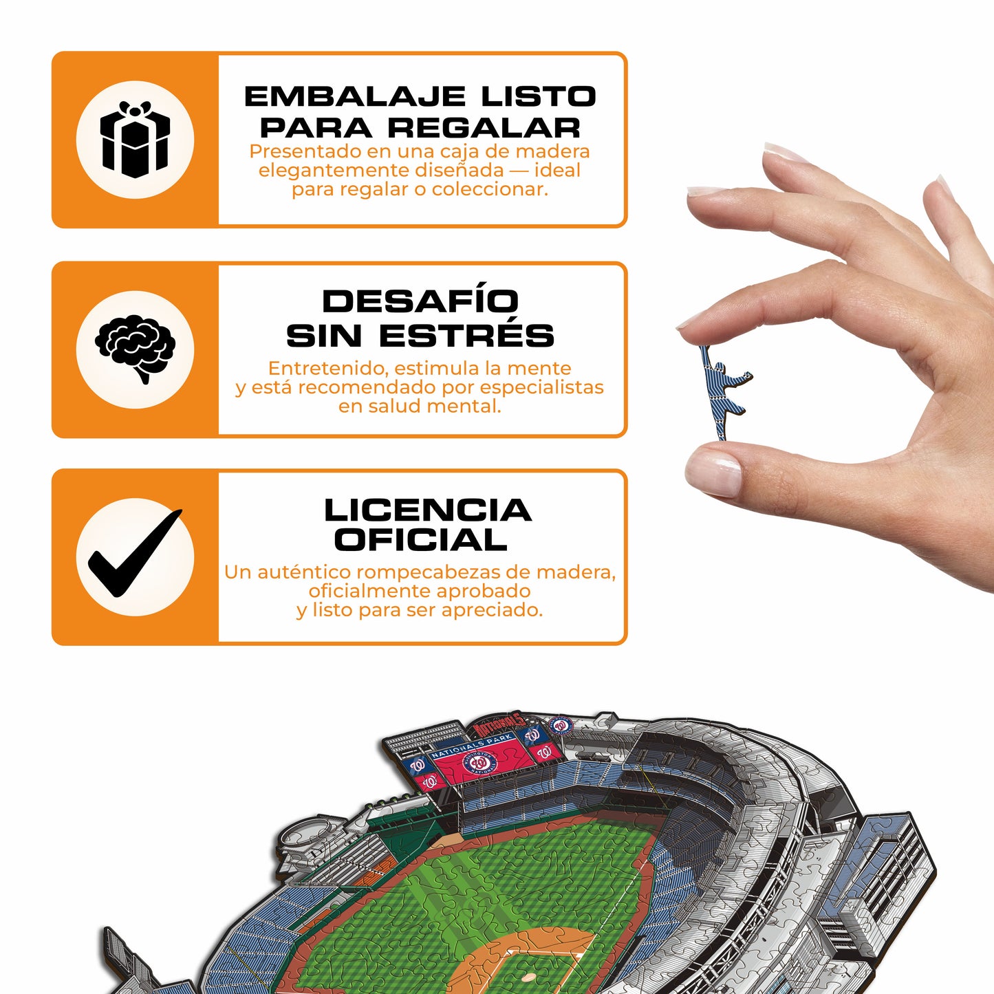 Washington Nationals™ Nationals Park - Rompecabezas de Madera