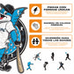 Miami Marlins™ Mascota - Rompecabezas de Madera