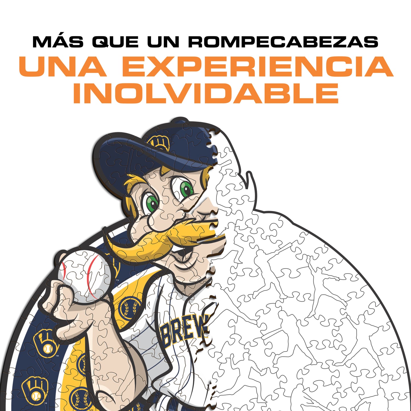 Milwaukee Brewers™ Mascota - Rompecabezas de Madera