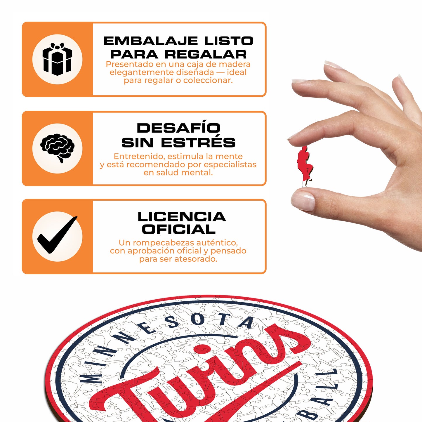 Minnesota Twins™ - Rompecabezas de Madera