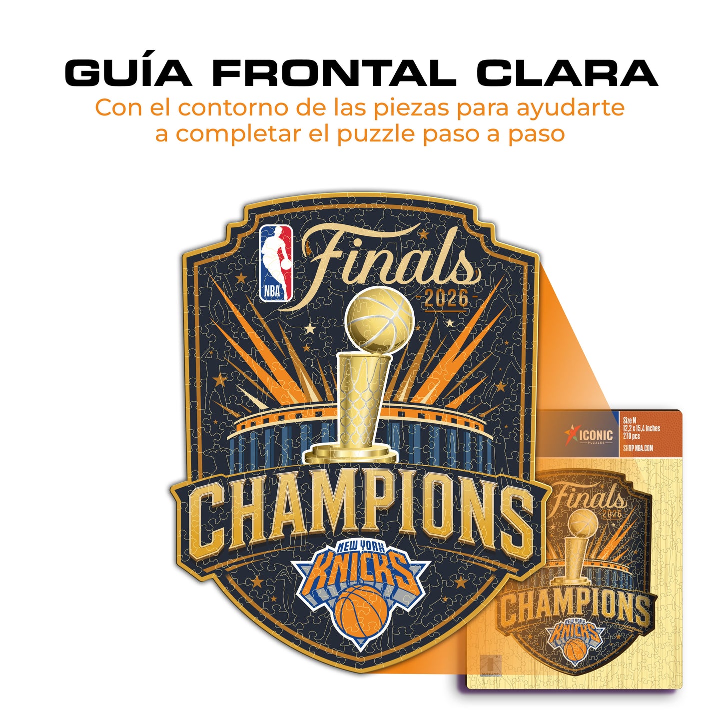 New York Knicks™ 2026 NBA Champions Rompecabezas de Madera