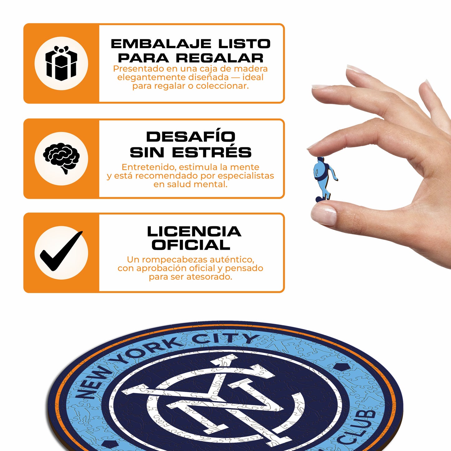New York City FC® Escudo - Rompecabezas de Madera