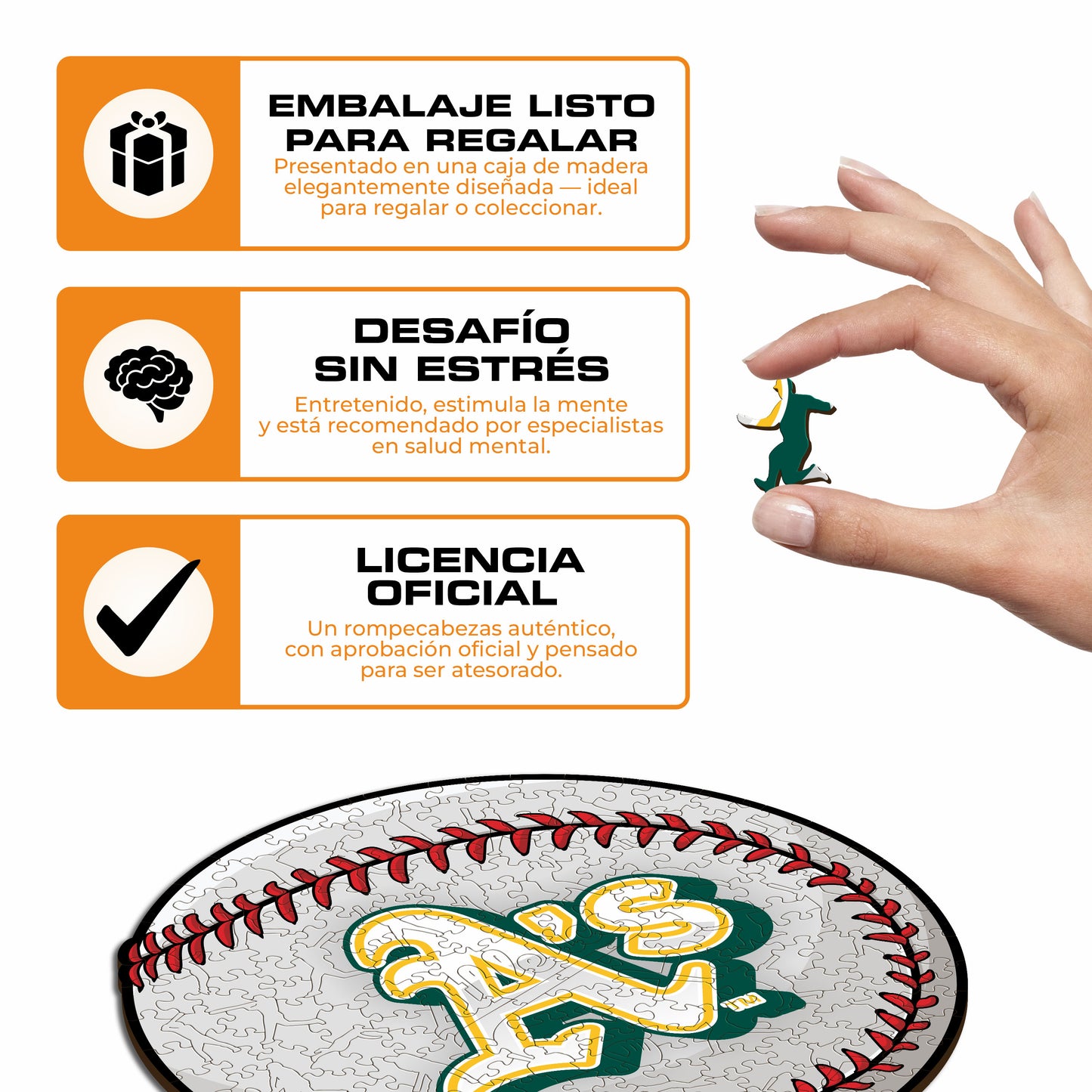 Oakland Athletics™ - Rompecabezas de Madera
