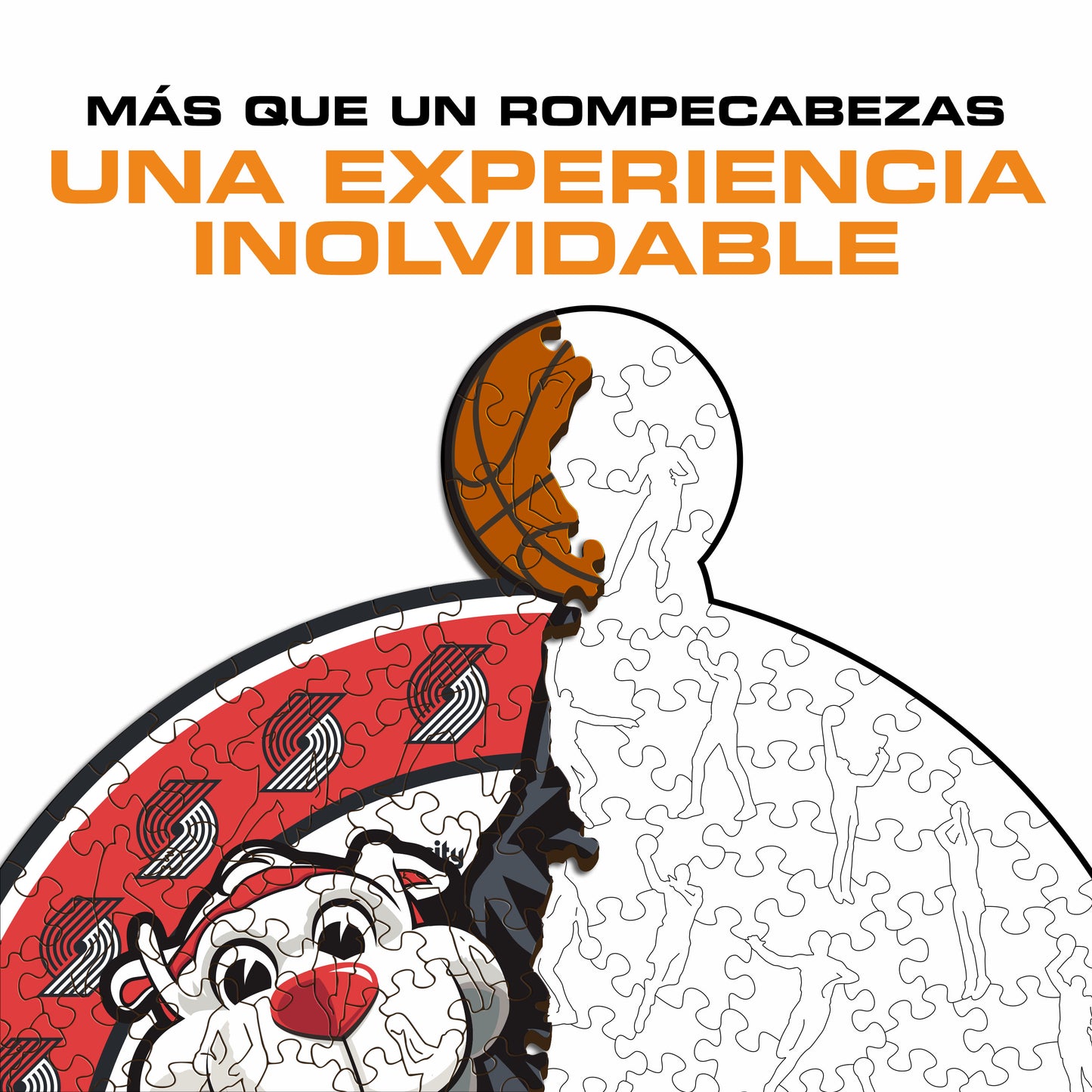 Portland Trail Blazers™ Mascota Rompecabezas de Madera