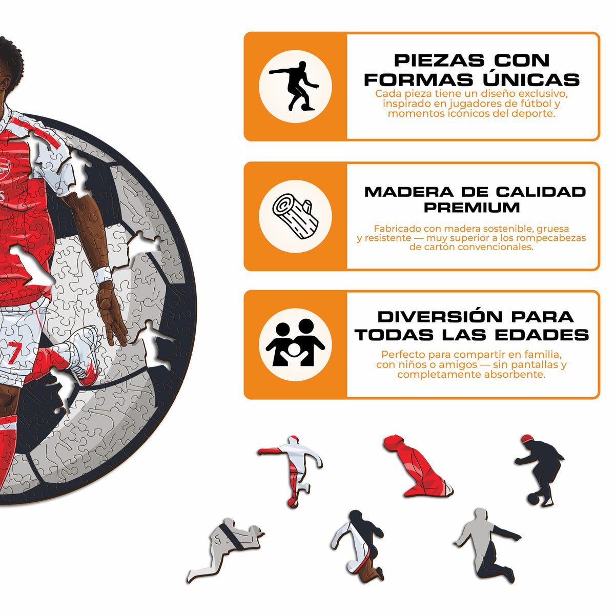 Bukayo Saka - Rompecabezas de Madera