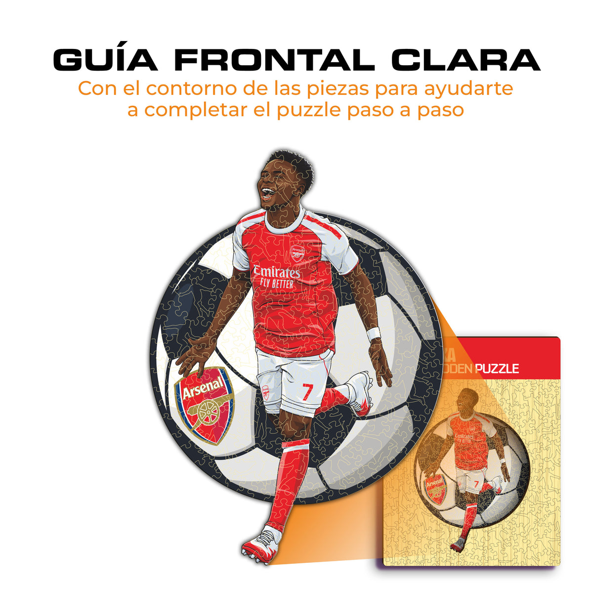 Bukayo Saka - Rompecabezas de Madera