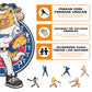 Texas Rangers™ Mascota - Rompecabezas de Madera