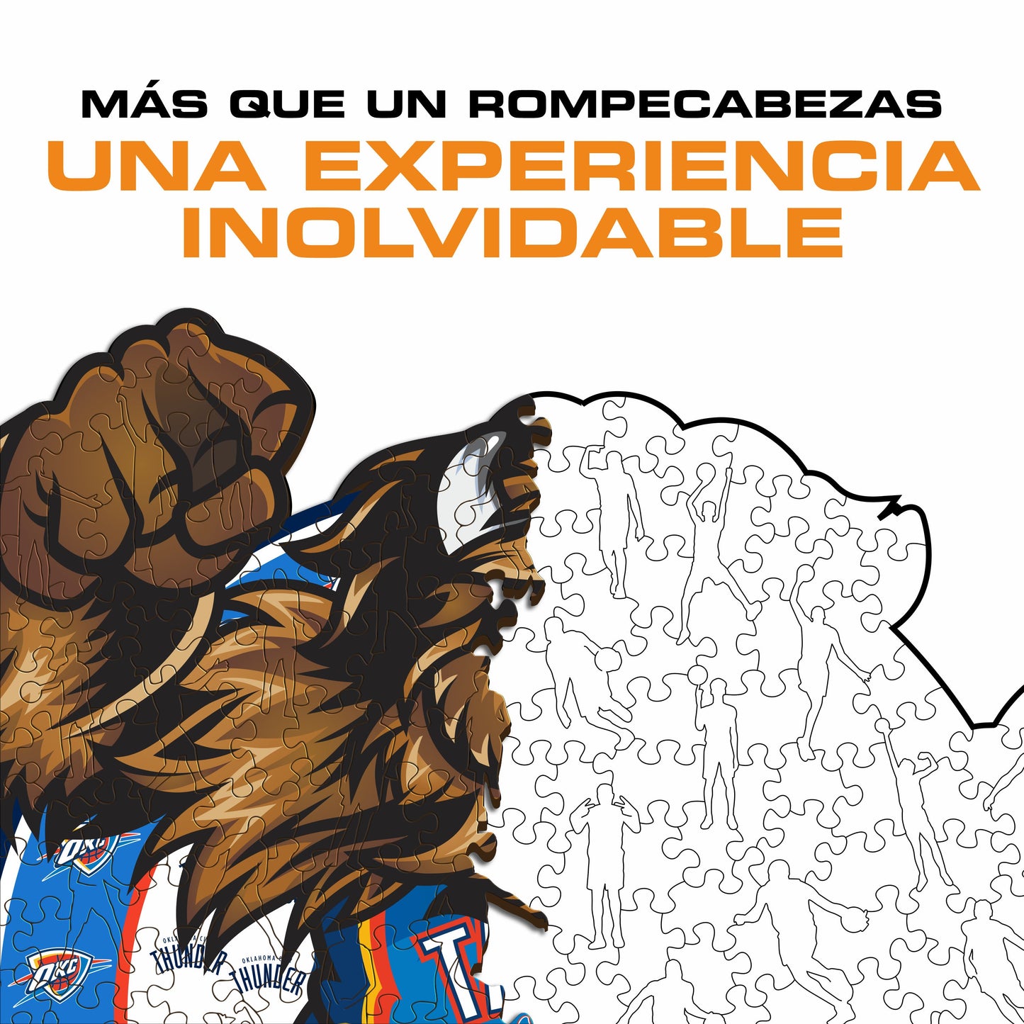 Oklahoma City Thunder™ Mascota - Rompecabezas de Madera