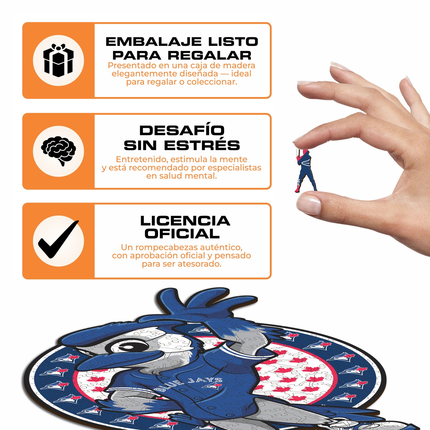 Toronto Blue Jays™ Mascota - Rompecabezas de Madera