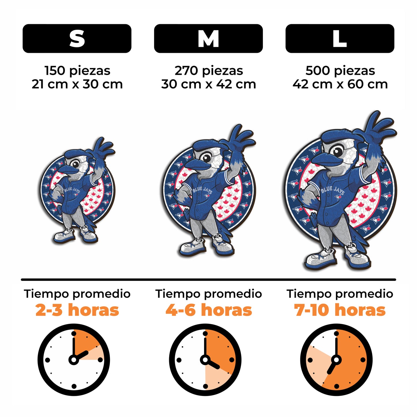 Toronto Blue Jays™ Mascota - Rompecabezas de Madera