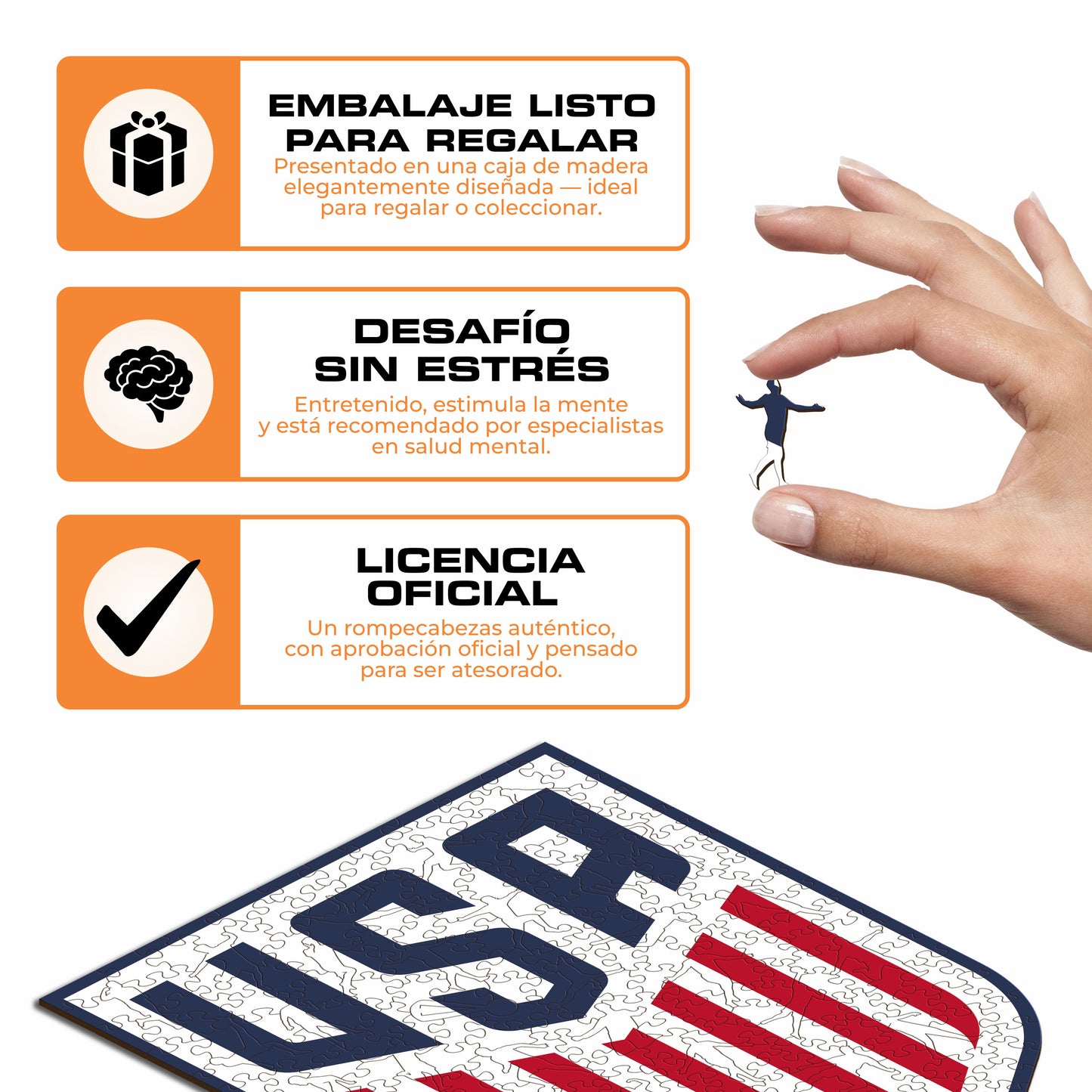 USMNT® Escudo - Rompecabezas de Madera