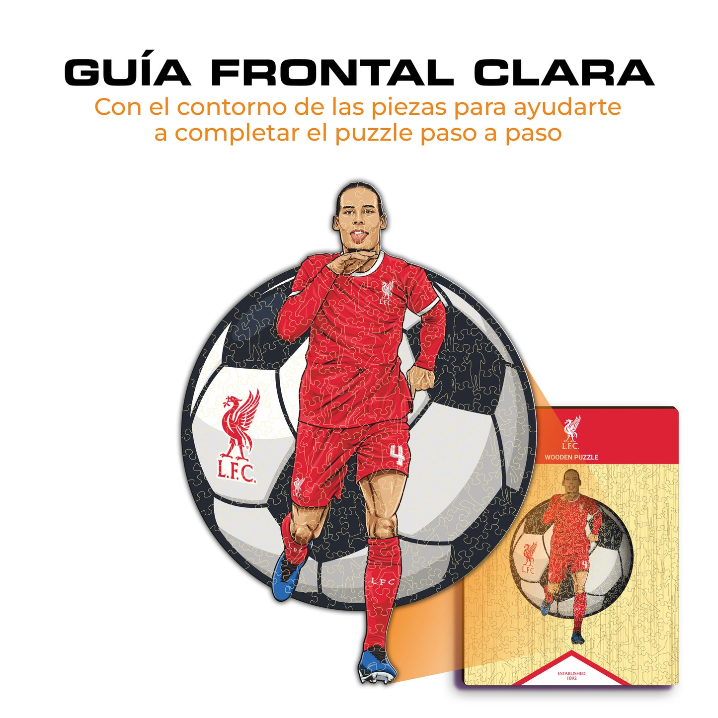 Virgil van Dijk - Rompecabezas de Madera