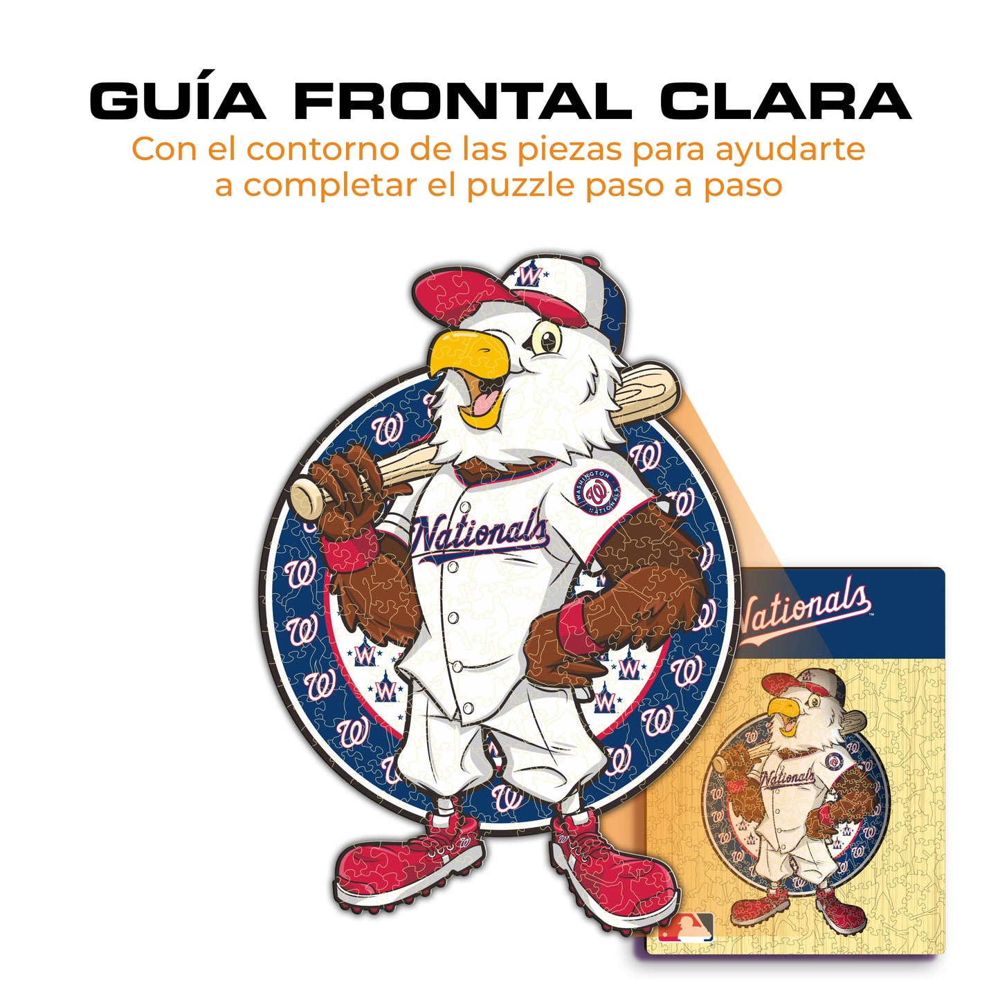 Washington Nationals™ Mascota - Rompecabezas de Madera