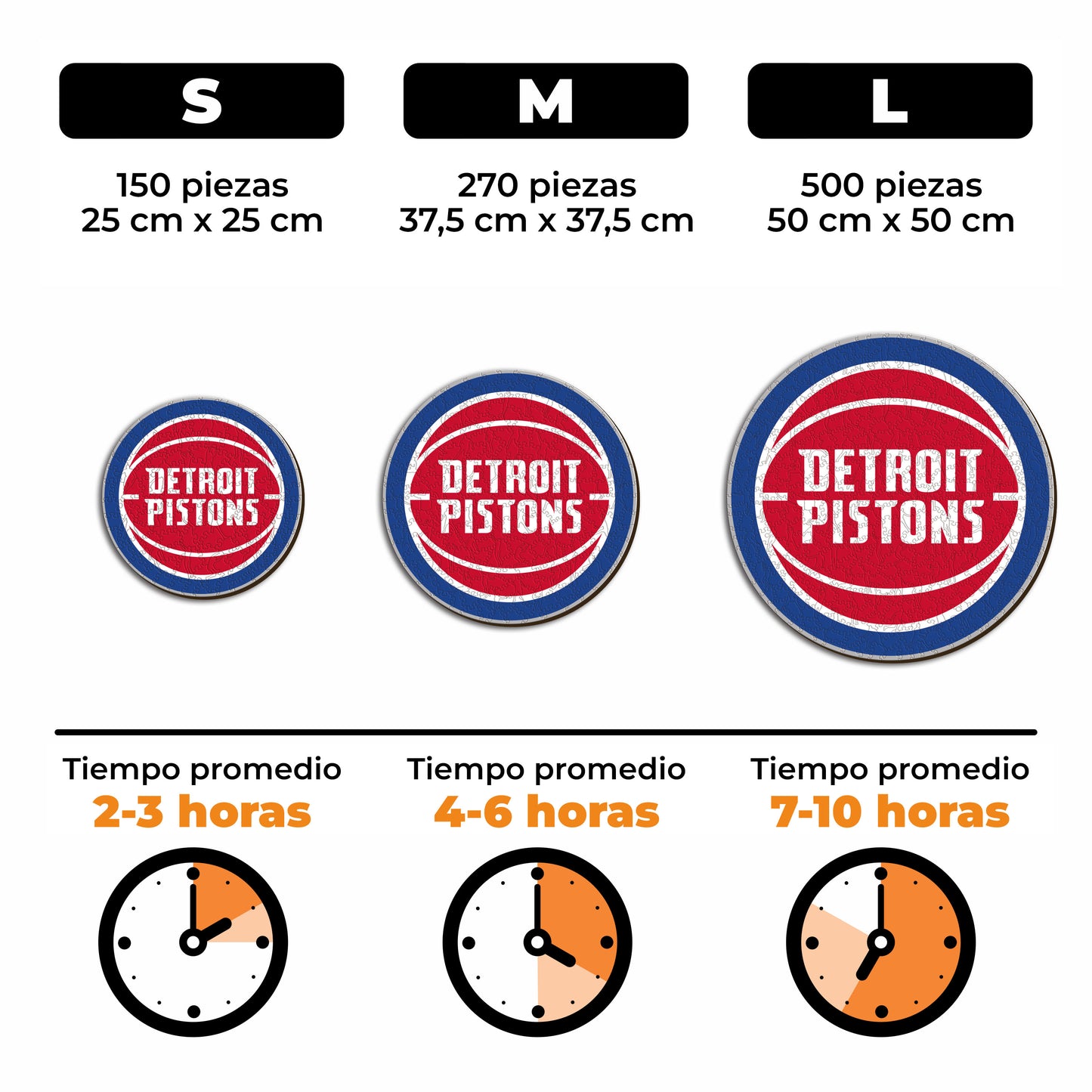 Detroit Pistons™ - Rompecabezas de Madera