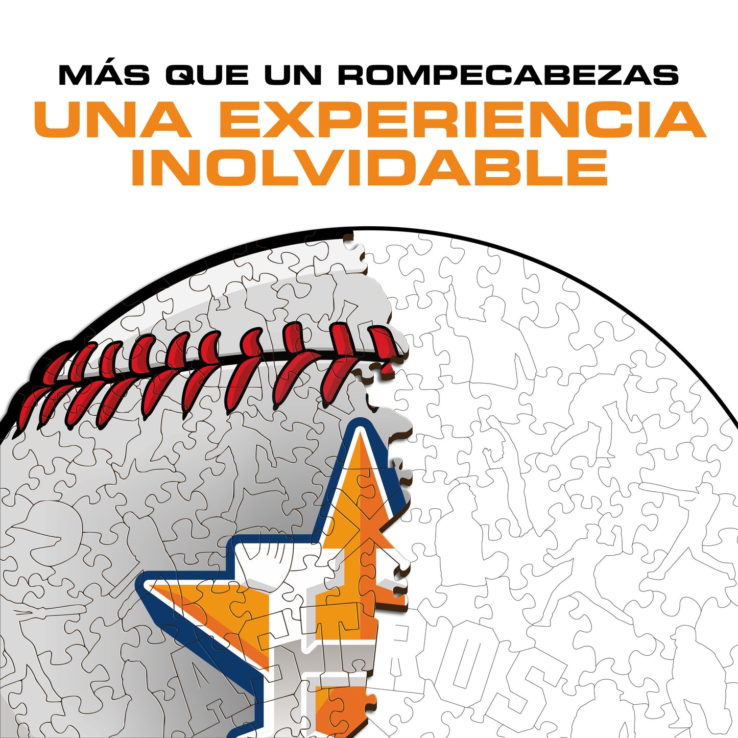 Houston Astros™ - Rompecabezas de Madera