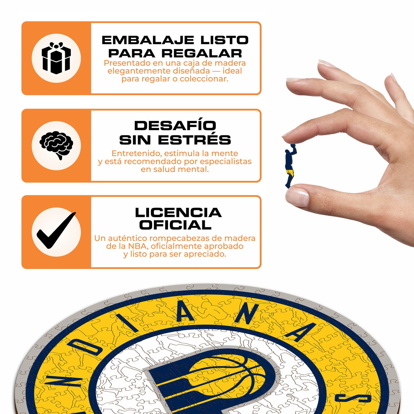 Indiana Pacers™ - Rompecabezas de Madera