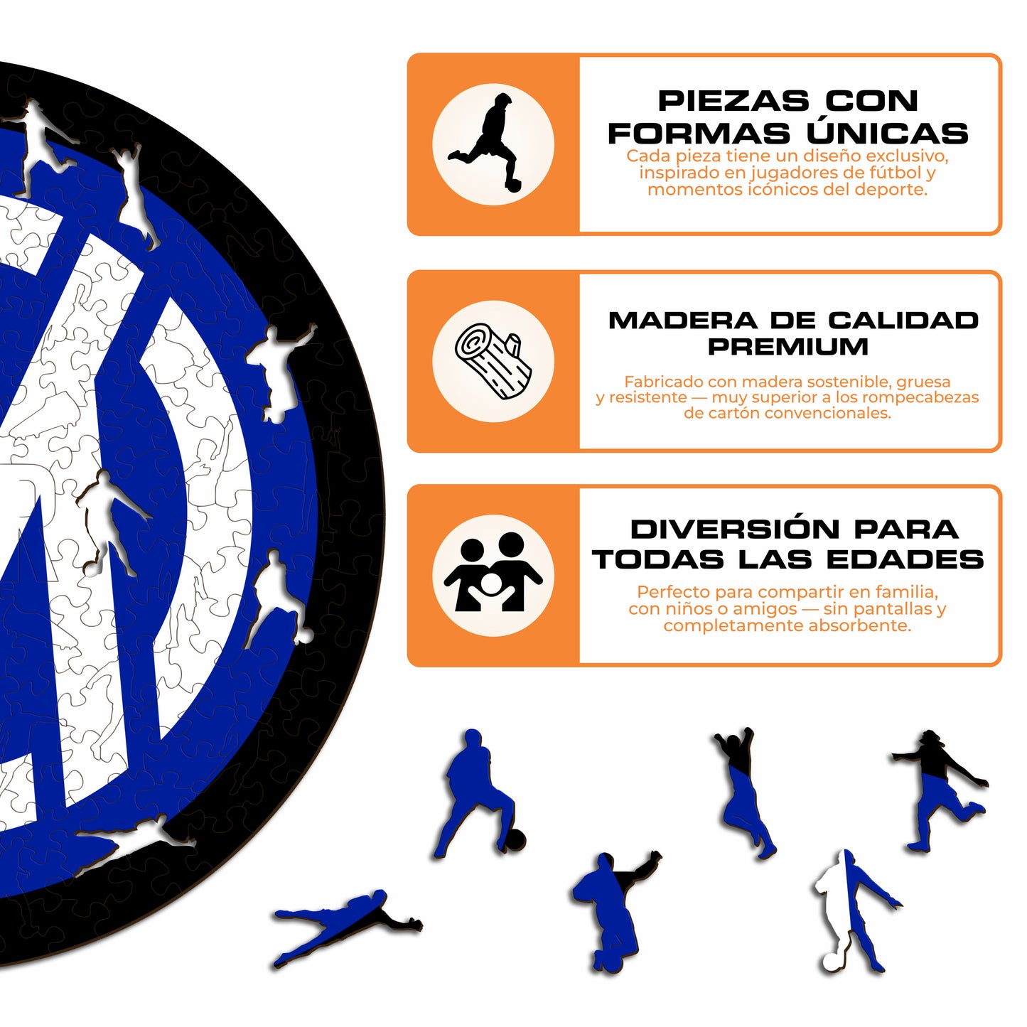 FC Inter® Escudo - Rompecabezas de Madera