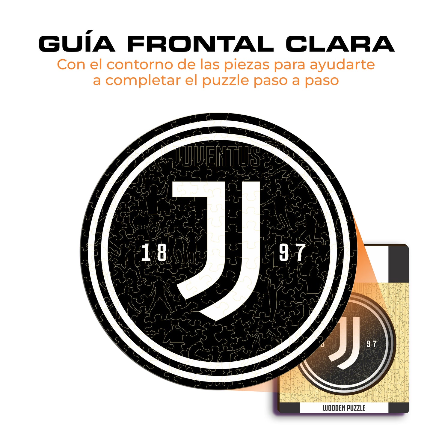 Juventus FC® Escudo - Rompecabezas de Madera