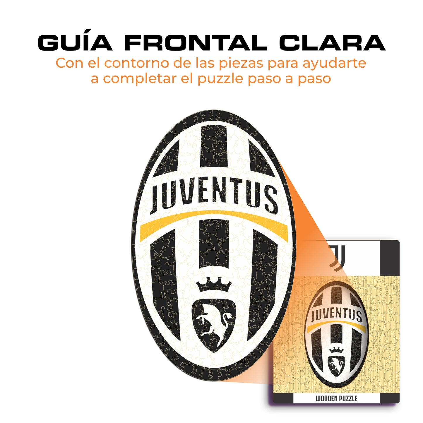 Juventus FC® Retro Escudo - Rompecabezas de Madera
