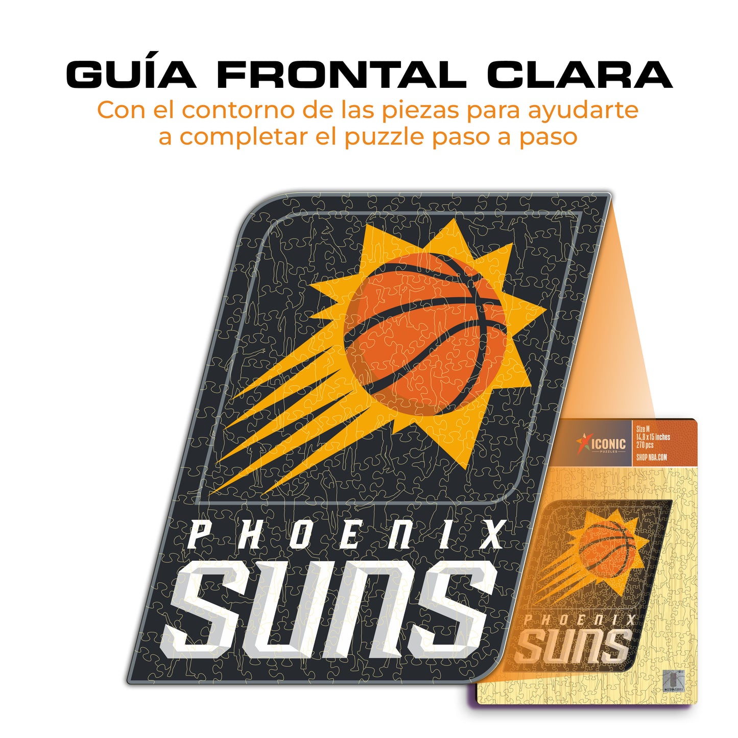 Phoenix Suns™ Logo Rompecabezas de Madera