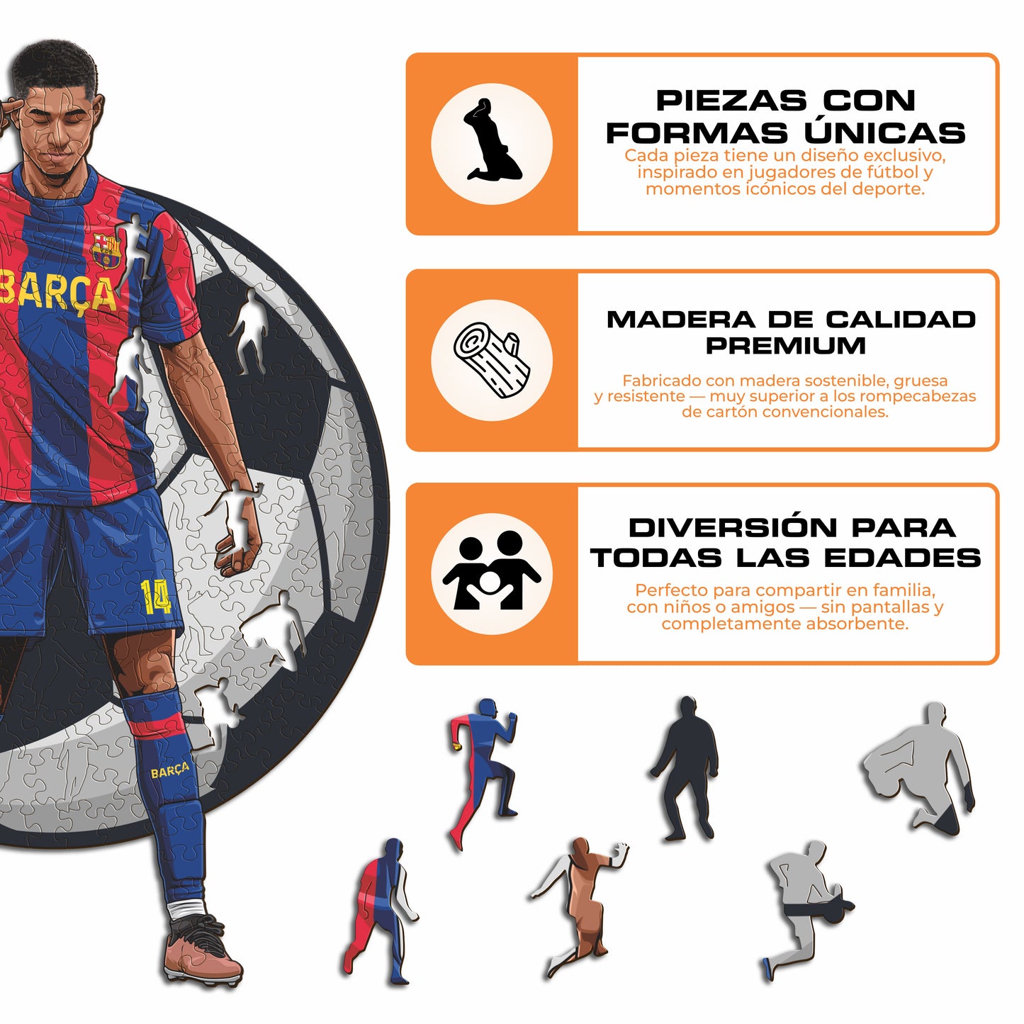 Marcus Rashford - Rompecabezas de Madera Oficial
