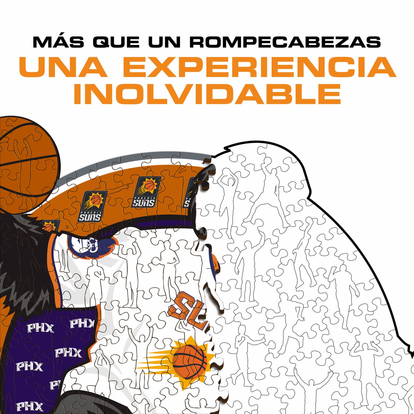 Phoenix Suns™ Mascota Rompecabezas de Madera