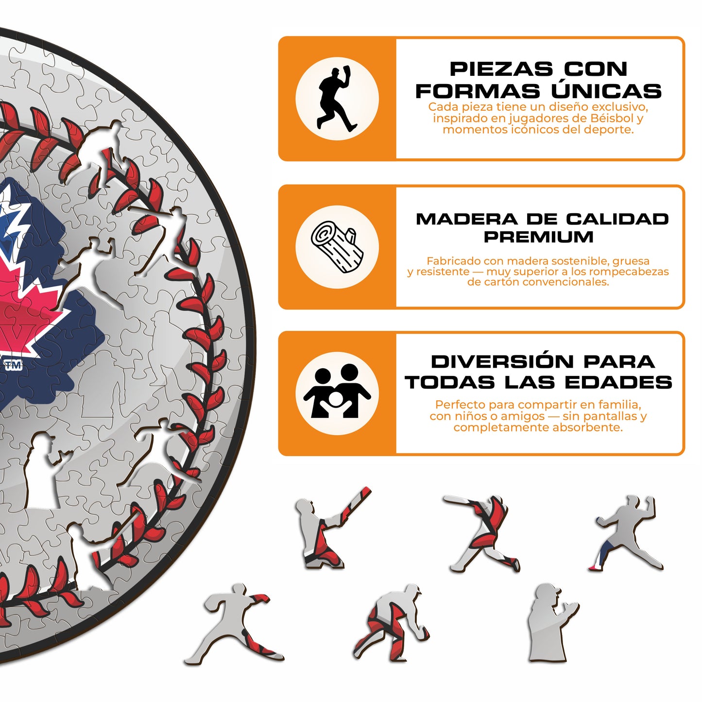 Toronto Blue Jays™ - Rompecabezas de Madera