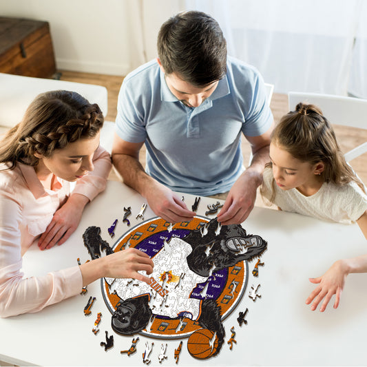 Phoenix Suns™ Mascota Rompecabezas de Madera
