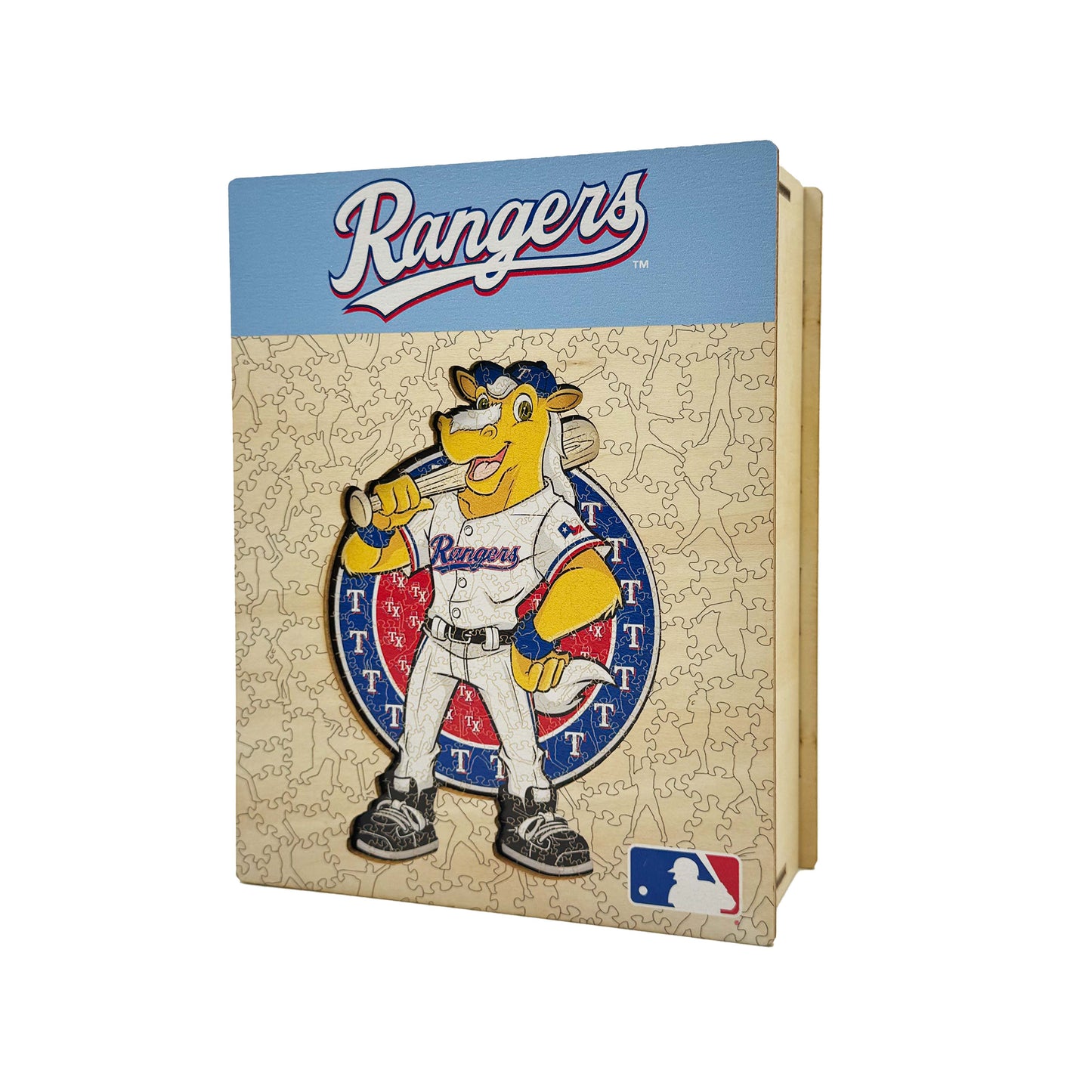 Texas Rangers™ Mascota - Rompecabezas de Madera