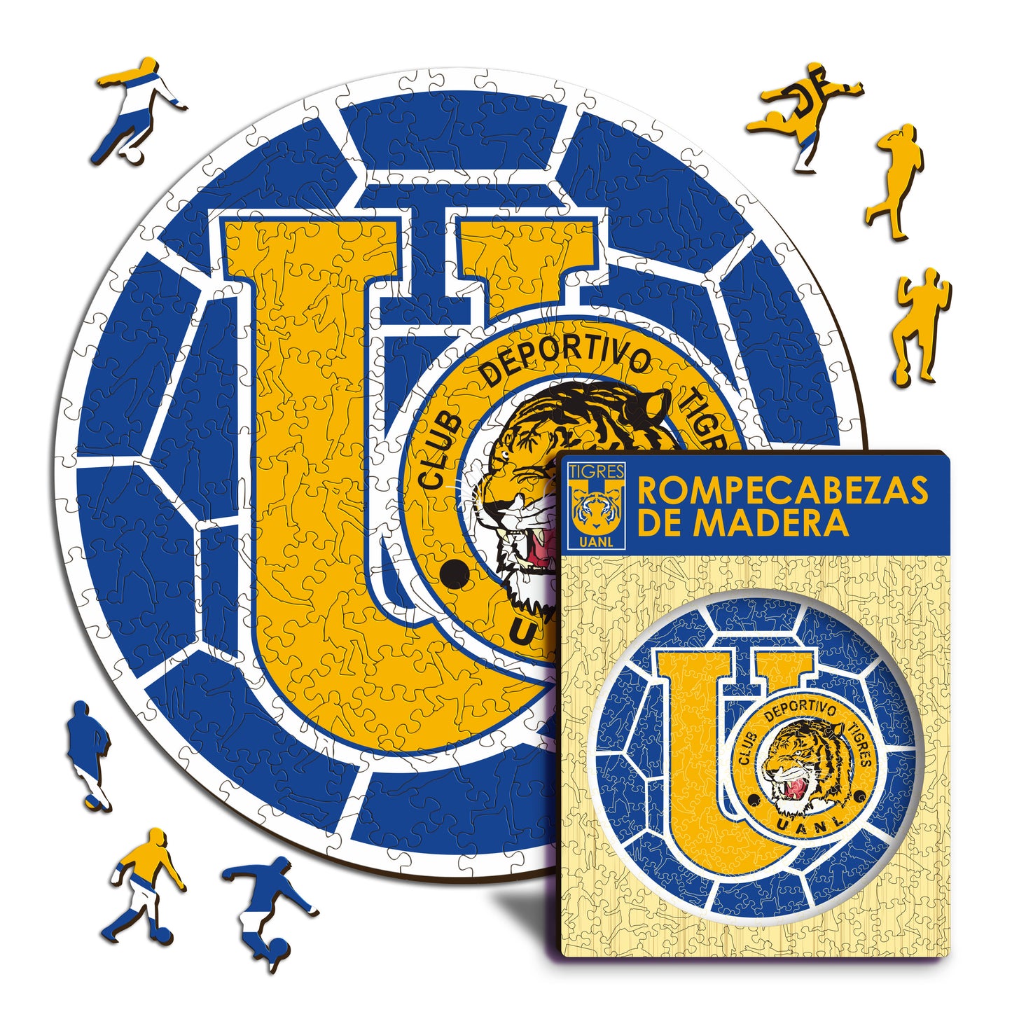 Tigres UANL® Retro Escudo - Rompecabezas de Madera